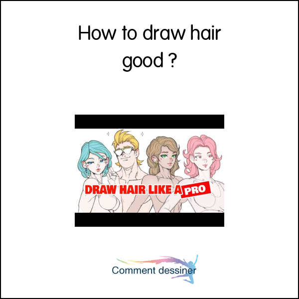 How to draw hair good